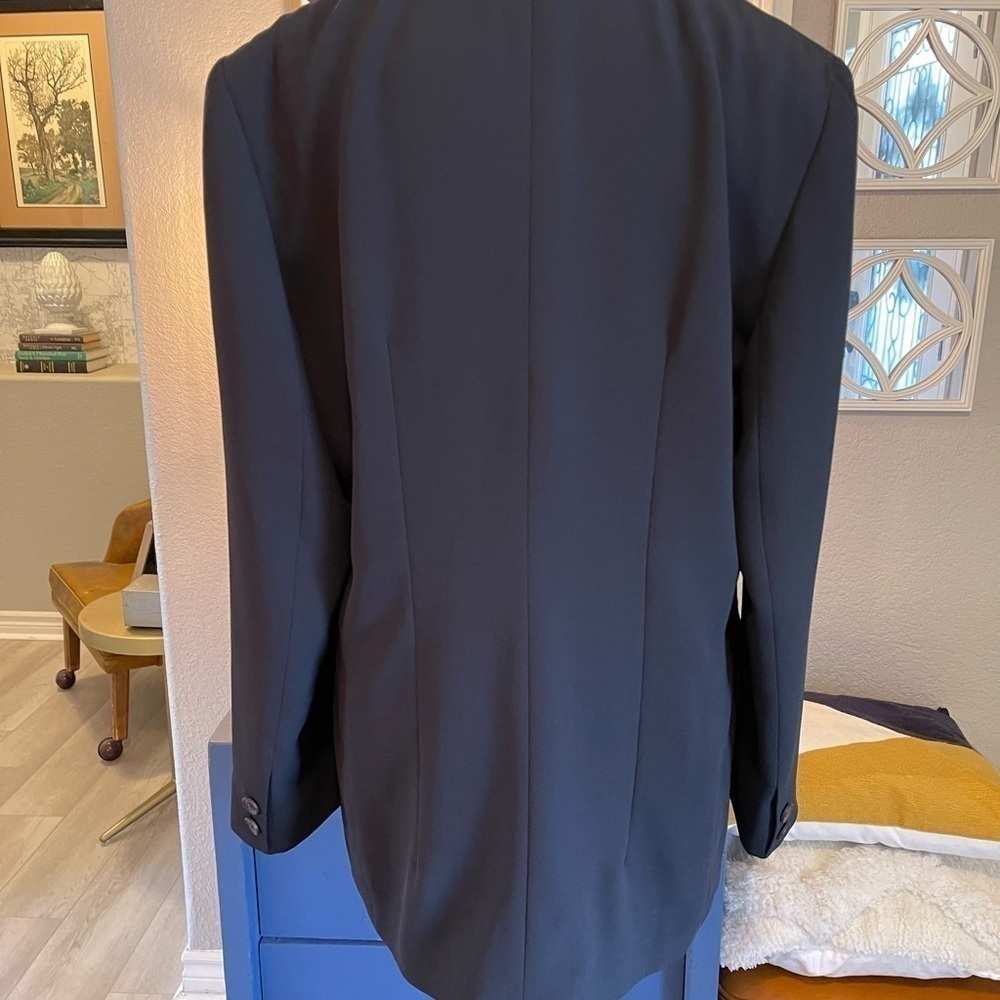 Vintage Blazer Irene Van Ryb Sz 12 Classy Black EU 44 Office Church Dressy Work - Picture 2 of 10